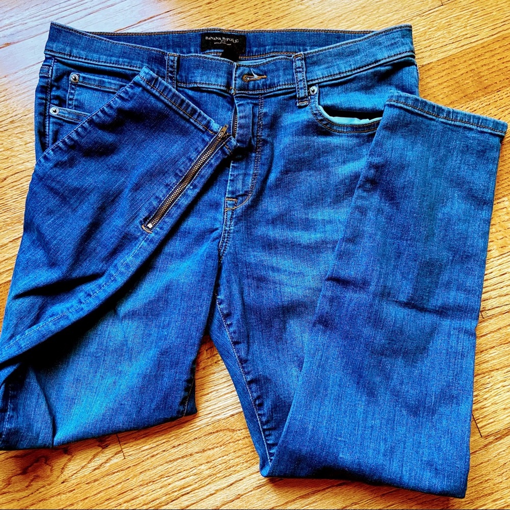 Banana Republic Sculpt Skinny Jean zip hem